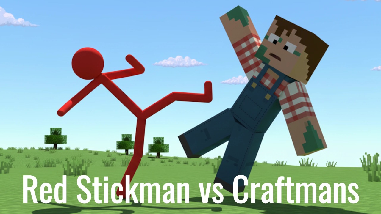 Red Stickman vs Craftmans Cover