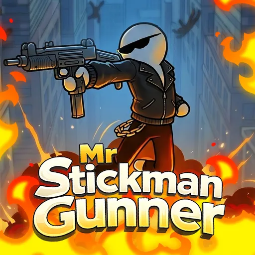 Mr Stickman Gunner Cover